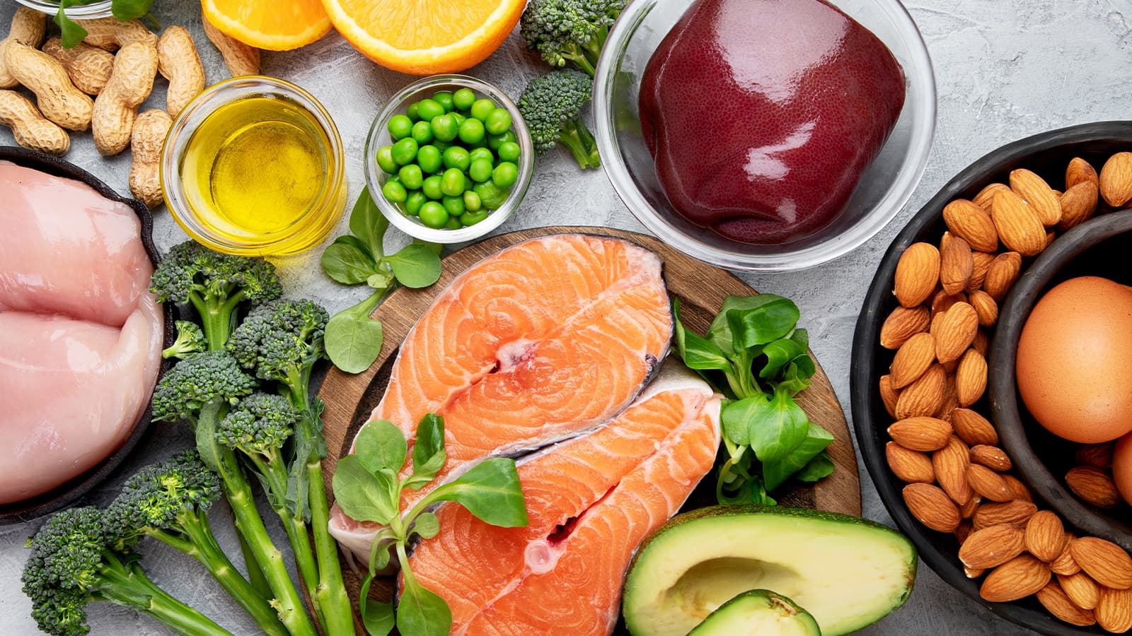 image of foods rich in coenzyme Q10