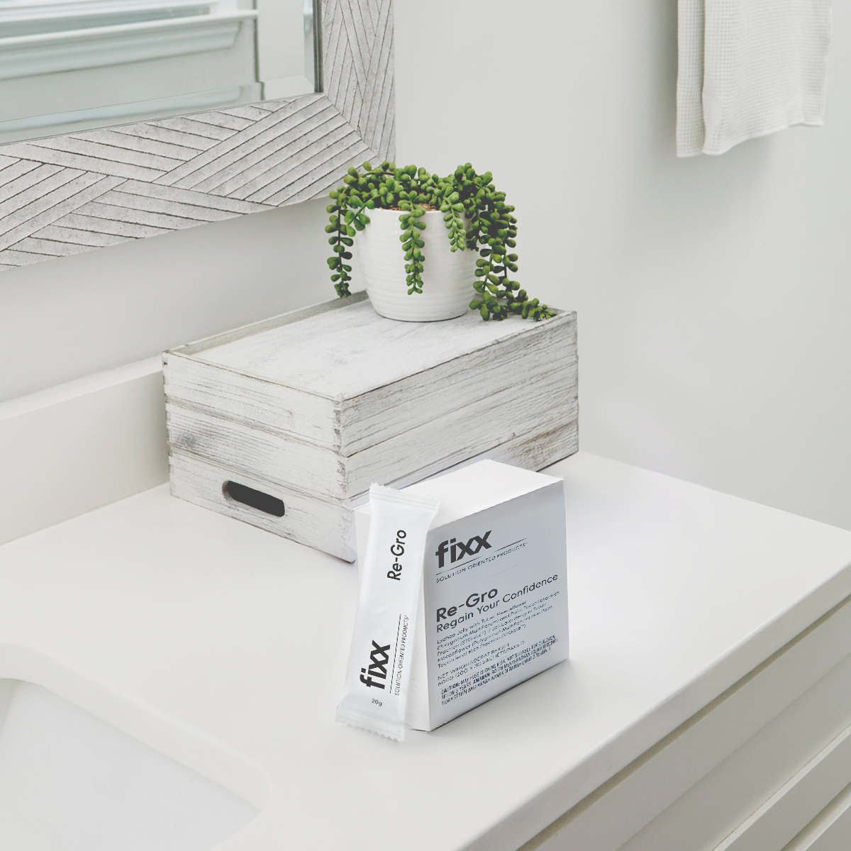 image of Fixx Re-Gro on counter