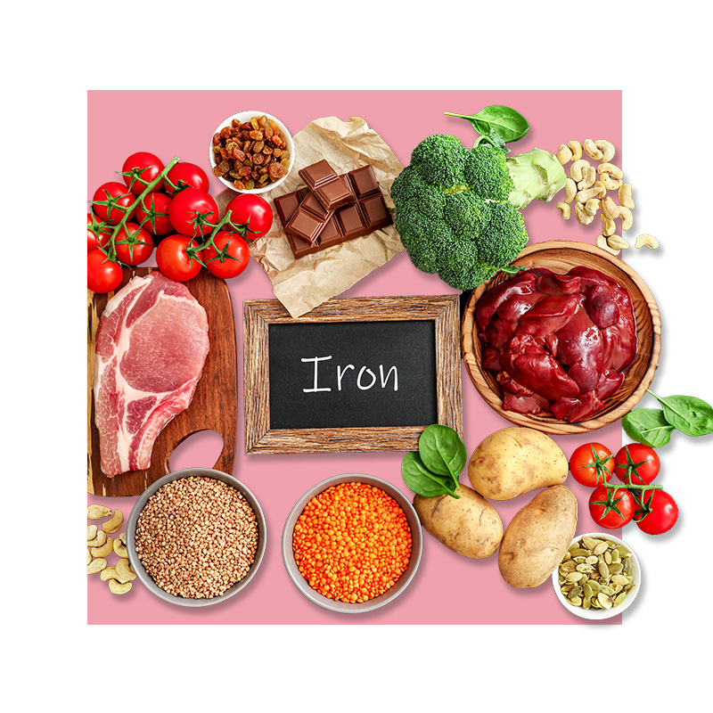 image of foods containing Iron