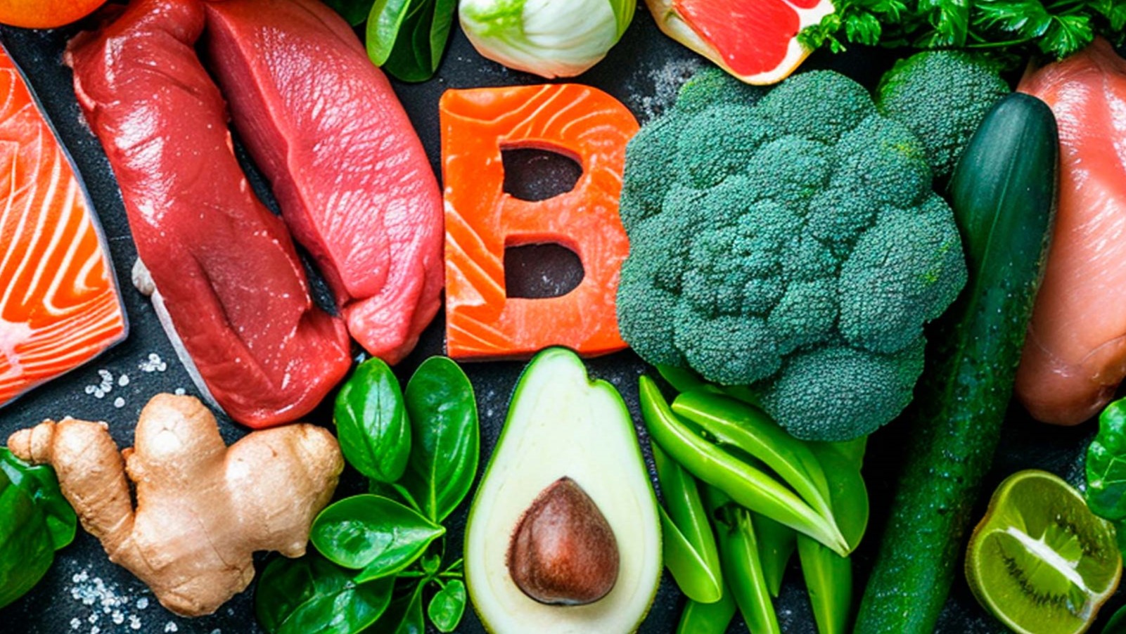image of foods rich in B vitamins