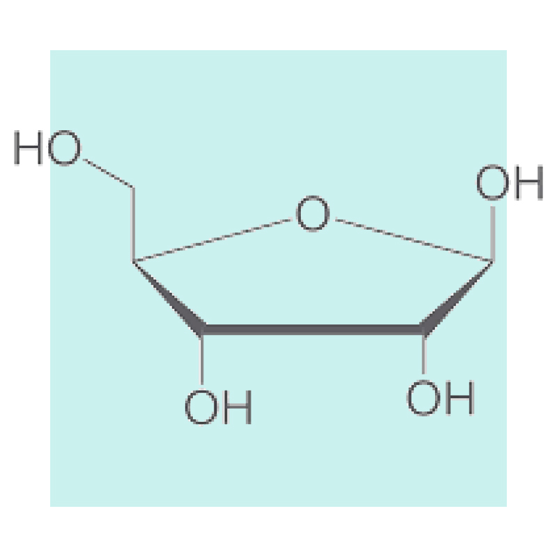 image of the structure of D-ribose