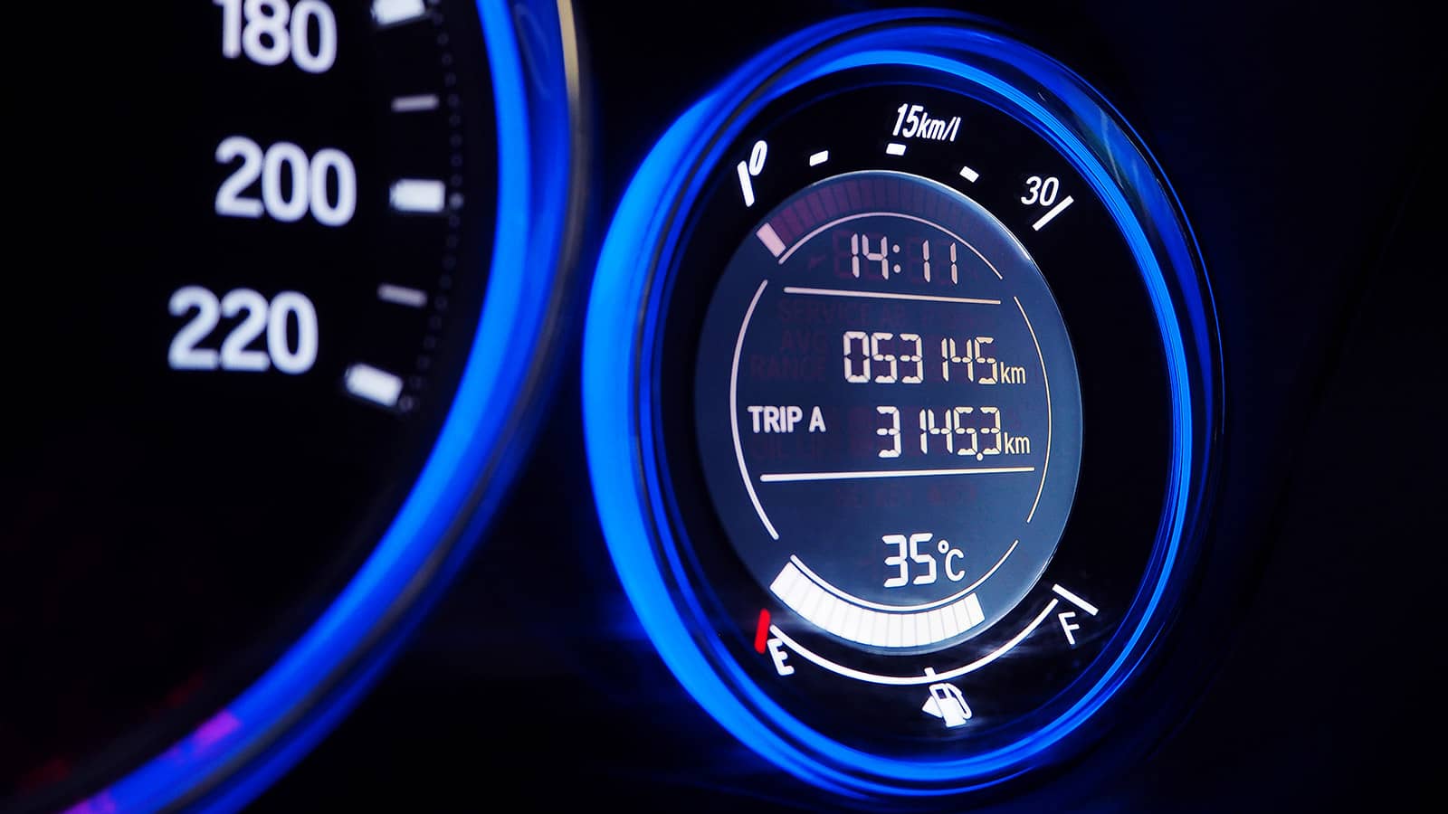 image of a car dashboard