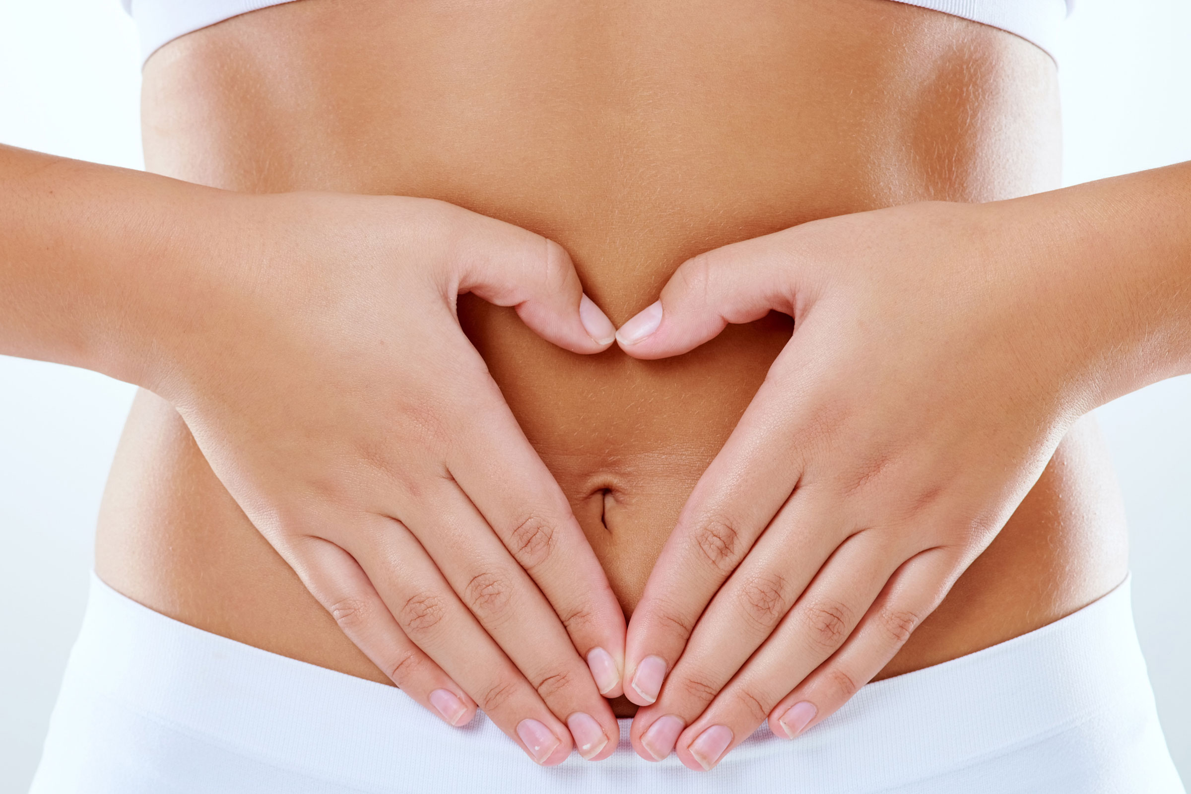 image of a person showing her stomach