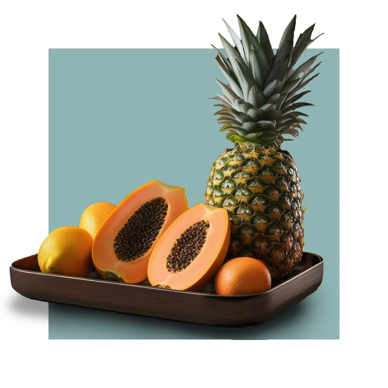 image of fruits containing protease