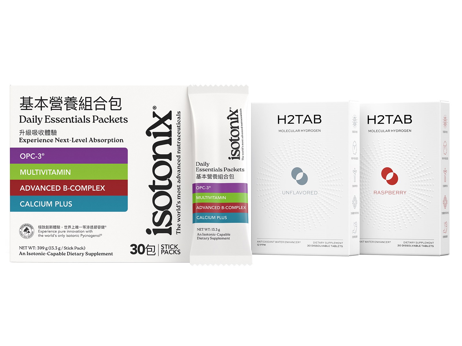image of Isotonix Daily Essentials and H2TABs
