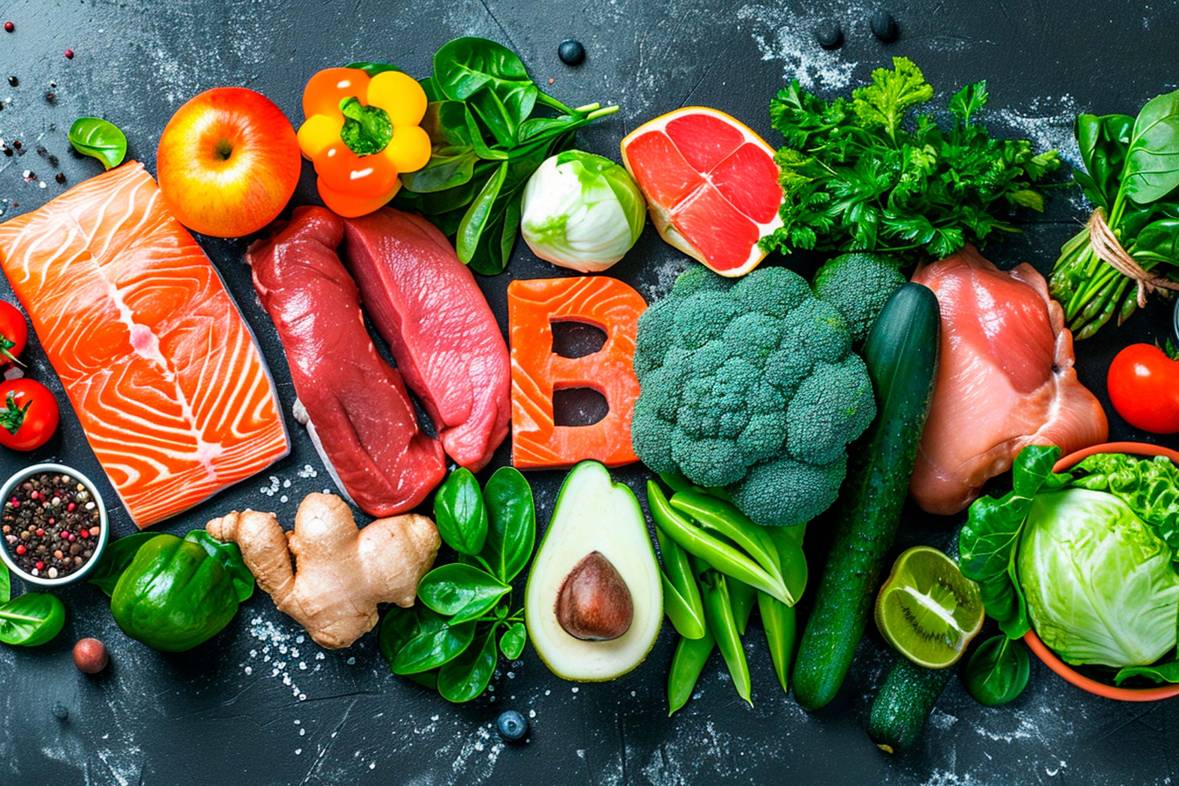 image of food containing vitamin B