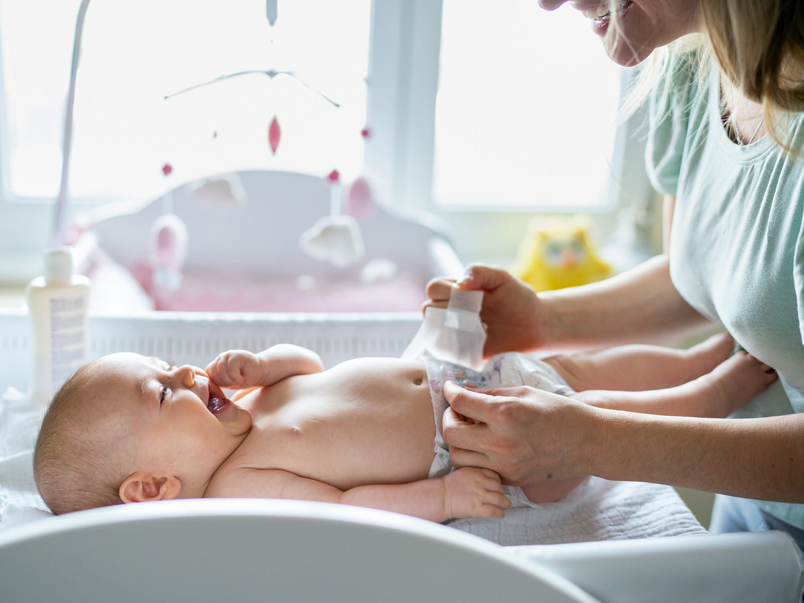 image of a baby on a bed