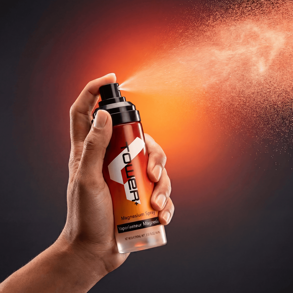 spraying onto air
