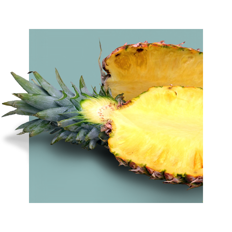 image of a cut pineapple