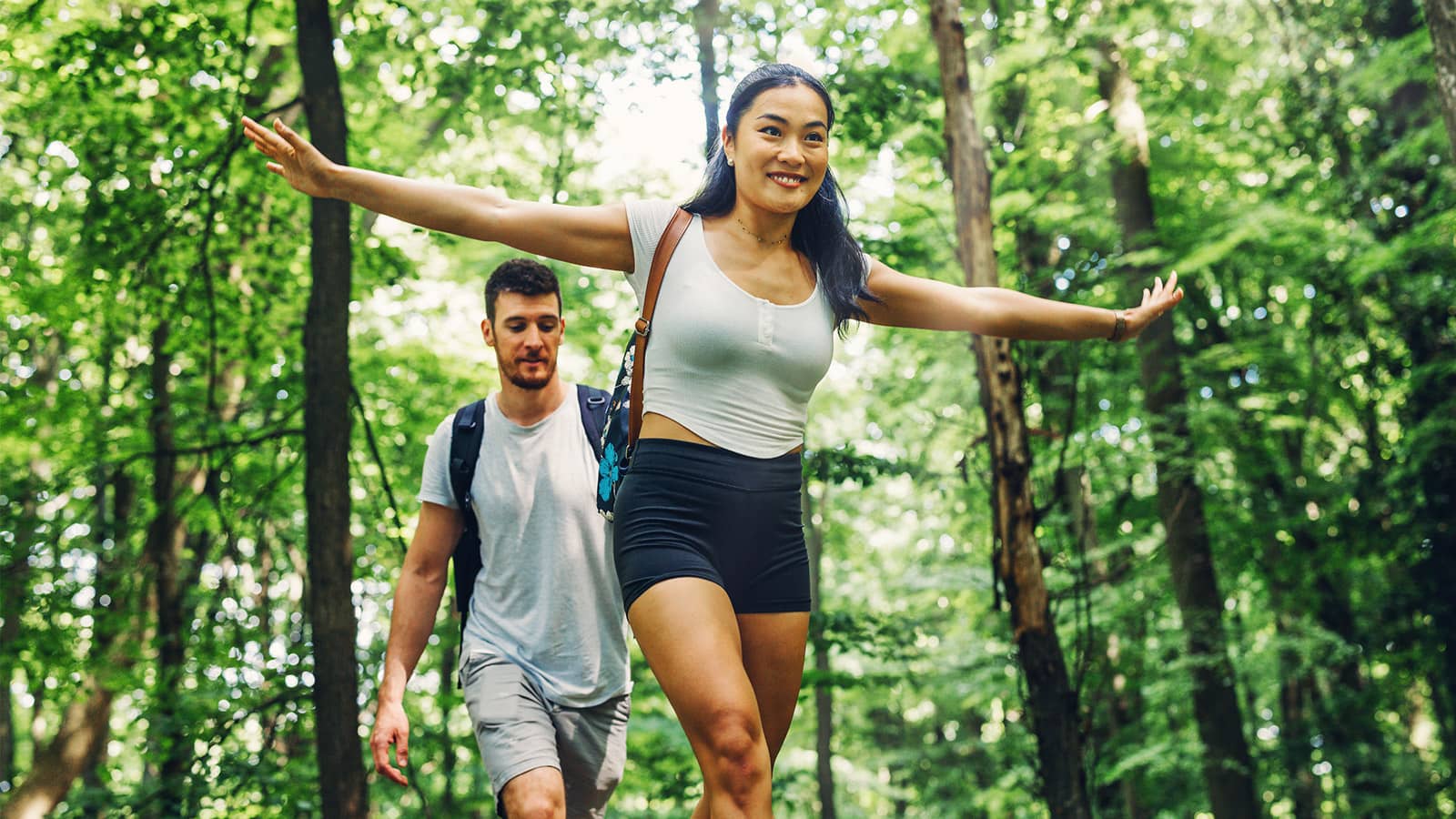 image of people in the woods