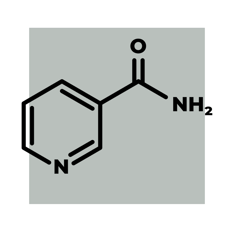 image of molecular structure of nicotinamide