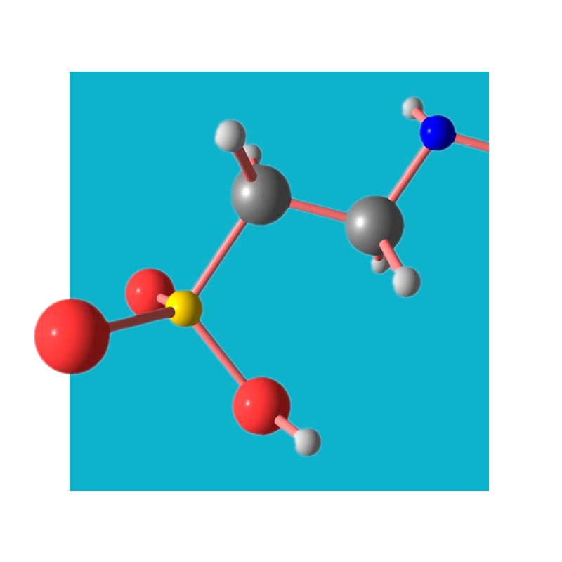 image of the molecular structure of taurine