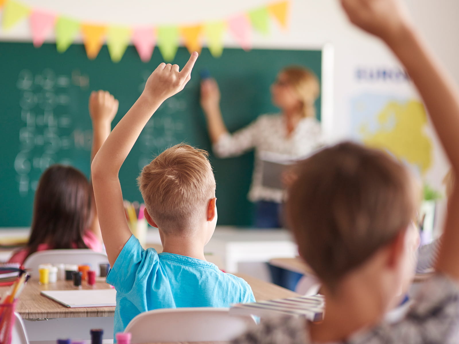 image of kids in a classroom