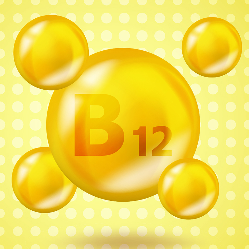 image of circle with text B12