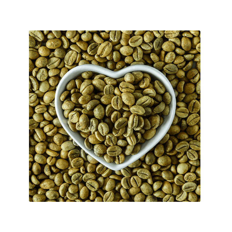 image of green coffee beans