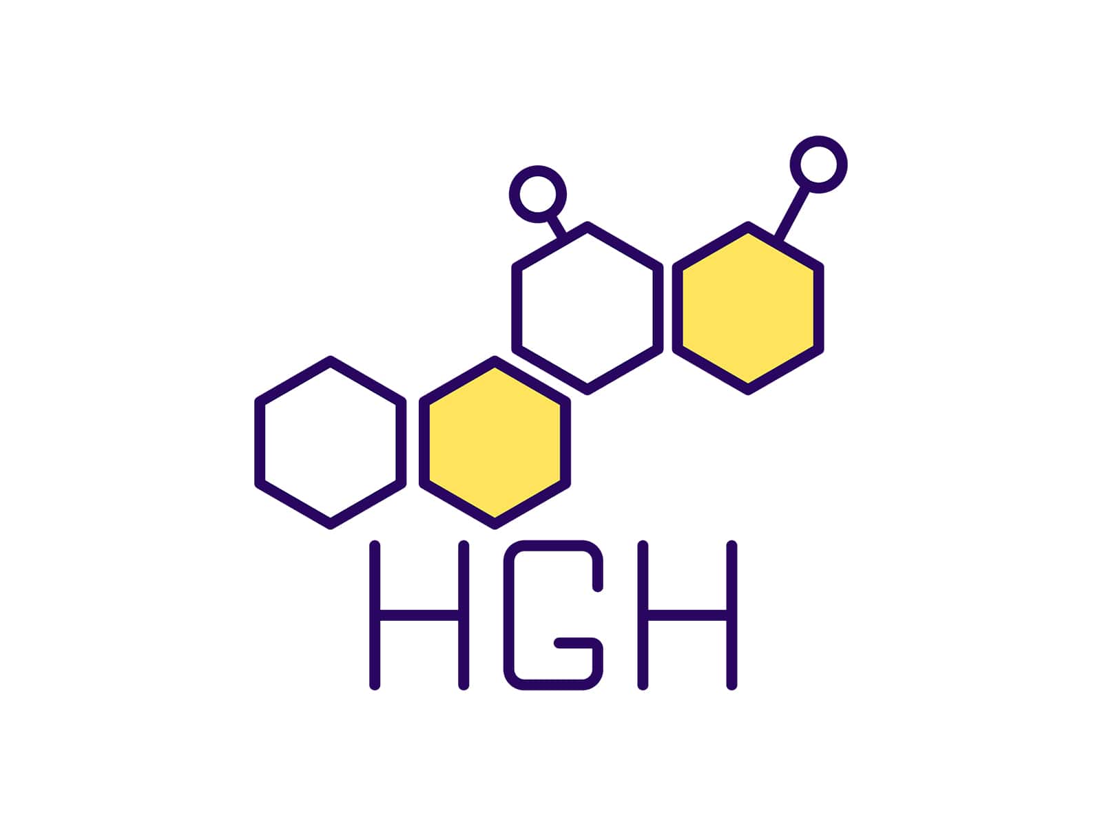 Image of HGH molecular structure