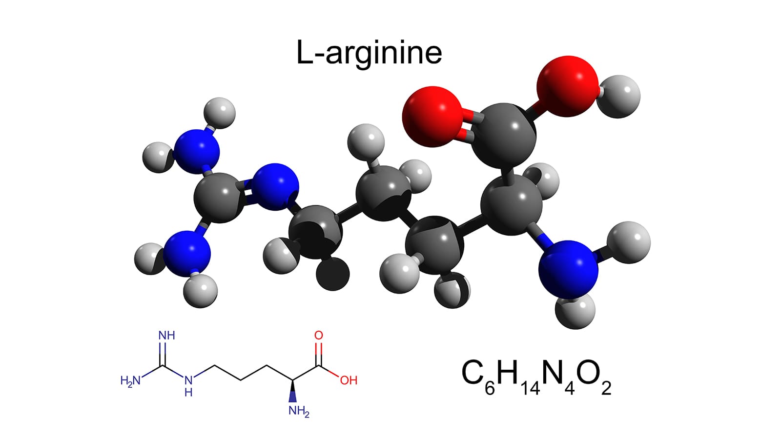 image of the molecular struction of L-arginine