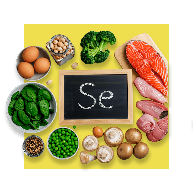 image of foods containing selenium