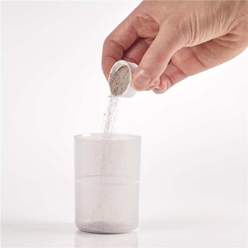 image of powder being added to overcap