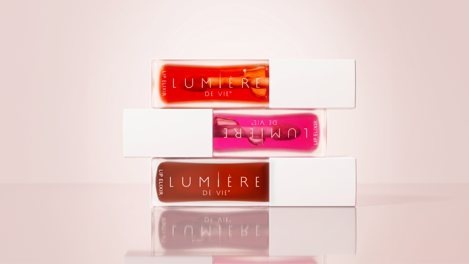 Lip elixirs stacked
