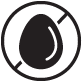 image of an egg with a line through it representing that the product is egg free