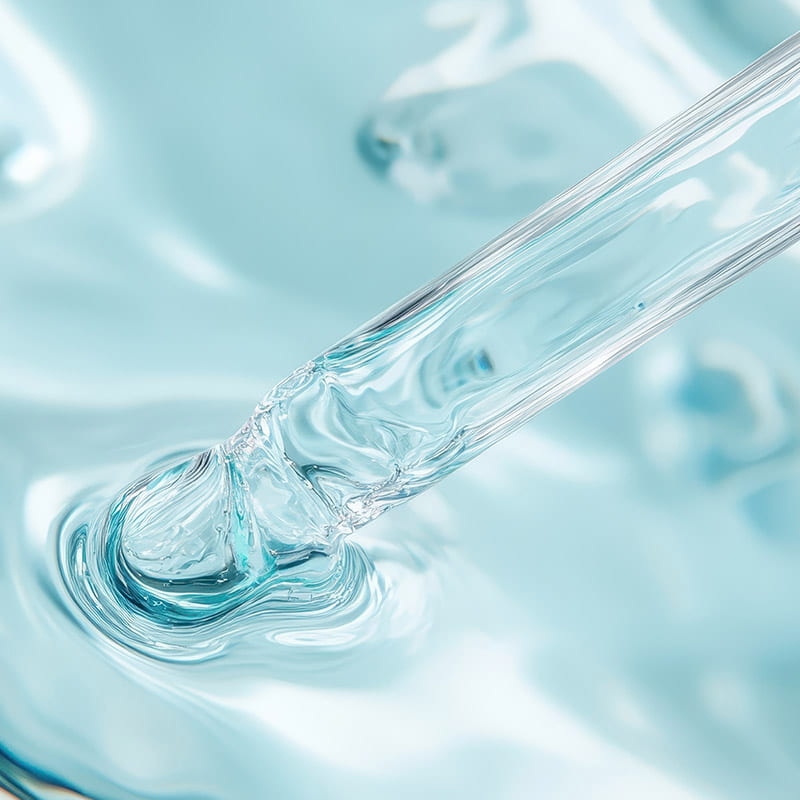 light blue serum