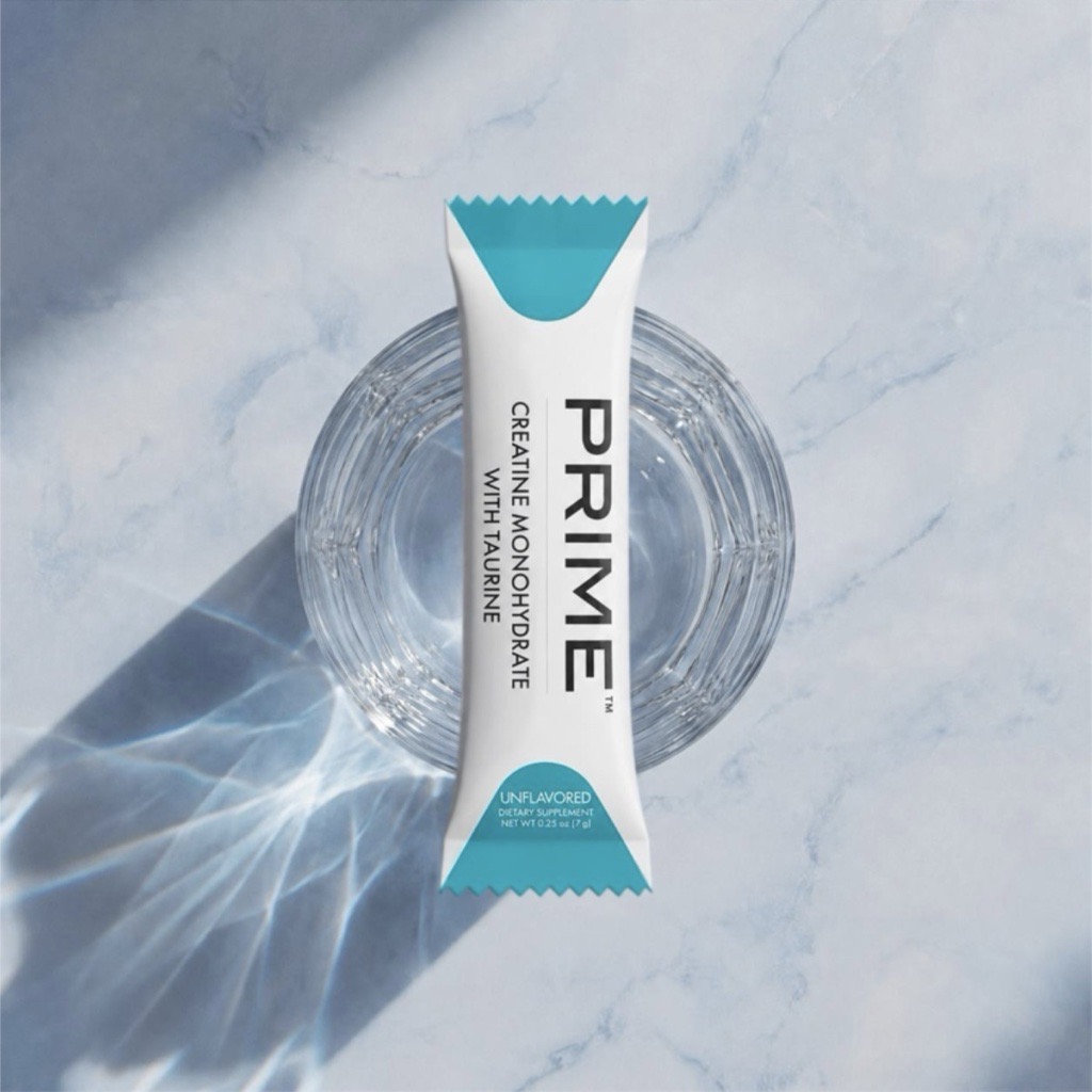 image of a Prime Creatine Monohydrate on glass