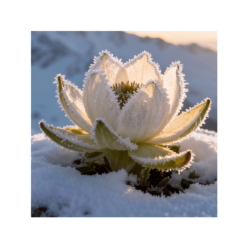 image of a snow lotus