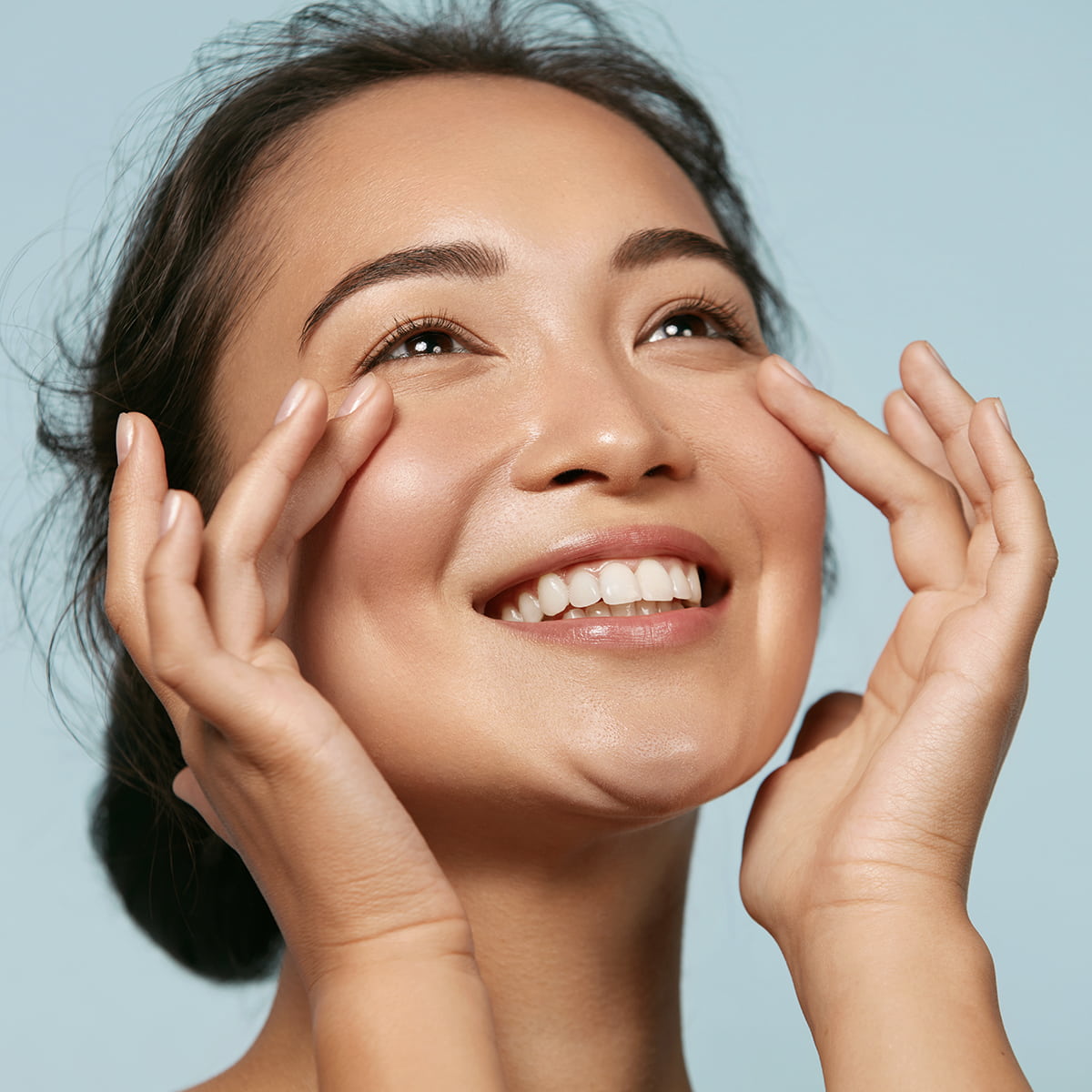 image of woman with healthy skin