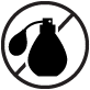 image of a perfume bottle with a line through it representing that product is fragrance free