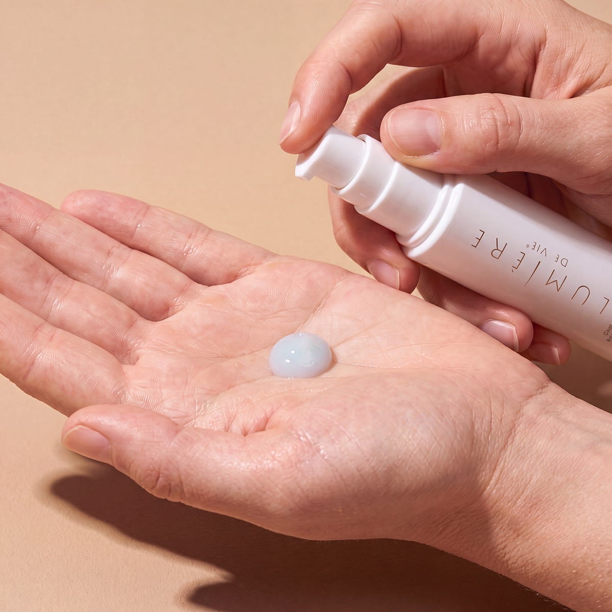 applying serum
