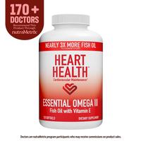 Heart Health Essential Omega III Fish Oil with Vitamin E