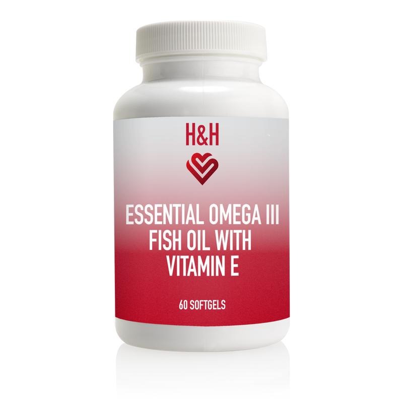 H&H&trade; Essential Omega III Fish Oil with Vitamin E