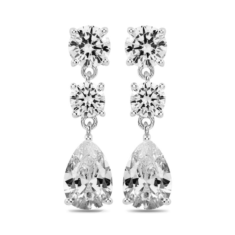 CLARA - Three Stone Drop Earring